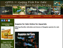 Tablet Screenshot of guppiesforsale.net